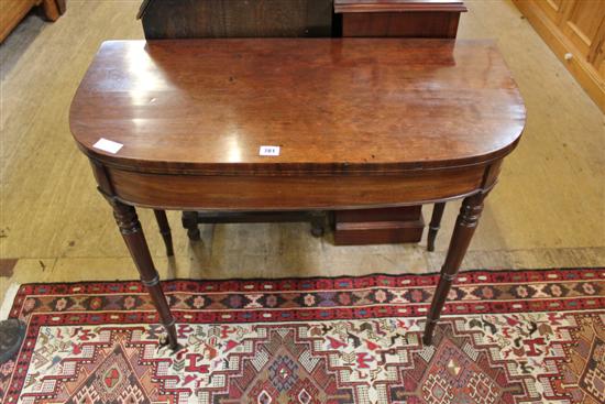 Regency mahogany tea table